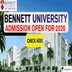 Bennett University Begins Admission for Academic Session 2026; Apply @bennett.edu.in